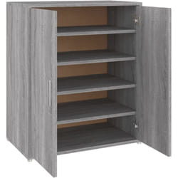 Meuble à chaussures Sonoma gris 60x35x70 cm Bois d'ingénierie vidaXL