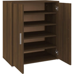 Meuble à chaussures Chêne marron 60x35x70 cm Bois d'ingénierie vidaXL