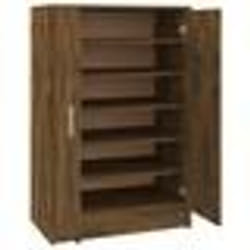 vidaXL Meuble à chaussures Chêne fumé 60x35x92 cm Bois d'ingénierie - TU