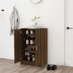 Vidaxl - Meuble à chaussures Chêne marron 60x35x92 cm Bois d'ingénierie