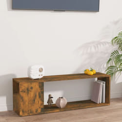 Vidaxl - Meuble tv Chêne fumé 100x24x32 cm Bois d'ingénierie