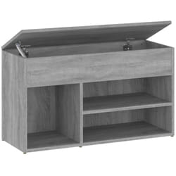 Vidaxl - Banc à chaussures Sonoma gris 80x30x45 cm Bois d'ingénierie