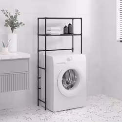 Description générale Ce support de rangement à 2 niveaux au-dessus de la machine à laver est une solution idéale pour maximis ...