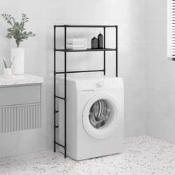 Vidaxl - Support de rangement 2 niveaux sur la machine à laver Noir Fer