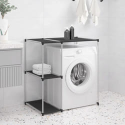 Vidaxl - Rack de machine à laver 87x55x90cm en fer avec 2 étagères latérales différentes couleurs couleur : Noir