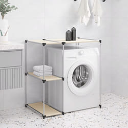 Vidaxl - Support de rangement sur la machine à laver Crème 87x55x90,5 cm