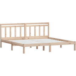 Lit En Bois Avec Un Style Classique Et Élégant En Bois 180x200cm Différentes Couleurs Couleur : Brun Clair