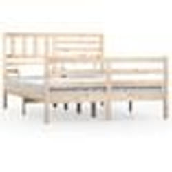 vidaXL Cadre de lit sans matelas bois massif 120x200 cm - 120 x 200 cm