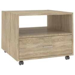 vidaXL Table basse chêne sonoma 55x55x40 cm bois d'ingénierie - TU