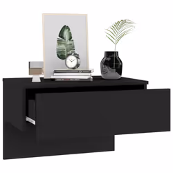 VidaXL 810938 Table de nuit et table de chevet Noir - Vue supplémentaire 4