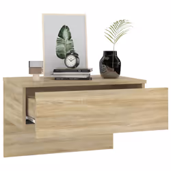 VidaXL 810942 Table de nuit et table de chevet Chêne - Vue supplémentaire 4