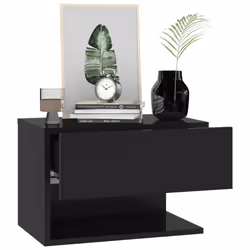 VidaXL 810955 Table de nuit et table de chevet Noir