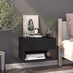 VidaXL 810956 Table de nuit et table de chevet Noir