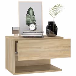 VidaXL 810960 Table de nuit et table de chevet Chêne - Vue supplémentaire 4