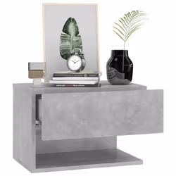 VidaXL 810961 Table de nuit et table de chevet Couleur du béton - Vue supplémentaire 4