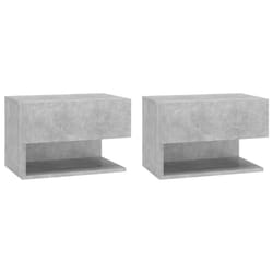 VidaXL 810962 Table de nuit et table de chevet Couleur du béton