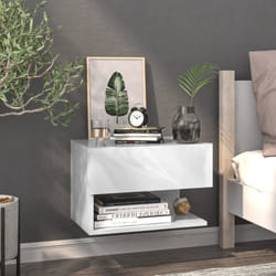 VidaXL 810965 Table de nuit et table de chevet Blanc