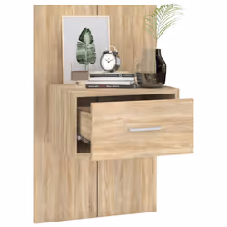 VidaXL 810977 Table de nuit et table de chevet Chêne - Vue supplémentaire 4