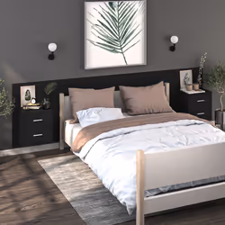 VidaXL 810991 Table de nuit et table de chevet Noir