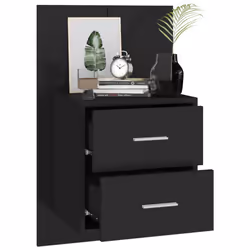 VidaXL 810991 Table de nuit et table de chevet Noir - Vue supplémentaire 4