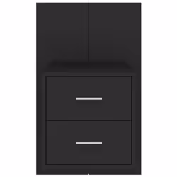 VidaXL 810991 Table de nuit et table de chevet Noir - Vue supplémentaire 5