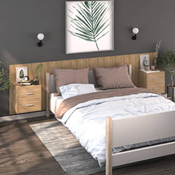vidaXL Tables de chevet murales 2 pcs Chêne sonoma - TU