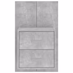 VidaXL 810997 Table de nuit et table de chevet Couleur du béton - Vue supplémentaire 5