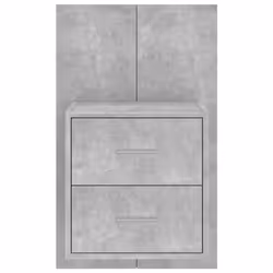 VidaXL 810998 Table de nuit et table de chevet Couleur du béton - Vue supplémentaire 5