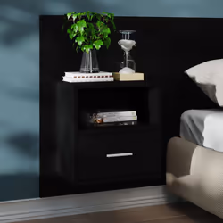 VidaXL 811010 Table de nuit et table de chevet Noir