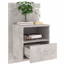 VidaXL 811015 Table de nuit et table de chevet Couleur du béton - Vue supplémentaire 4