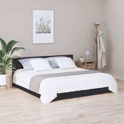 VidaXL 811044 tête de lit et pied de lit Noir