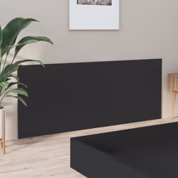 VidaXL 811044 tête de lit et pied de lit Noir