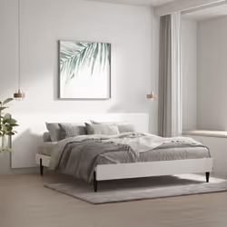 VidaXL 811052 tête de lit et pied de lit Blanc