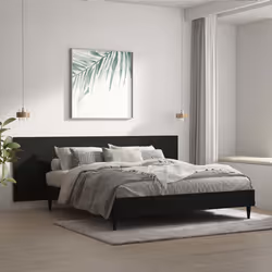 VidaXL 811053, Noir, Bois, 2400 mm, 80 cm, 15 mm