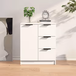 Avec un charme minimaliste, ce buffet satisfera vos différentes exigences et sera un complément idéal dans votre pièce. Matér ...