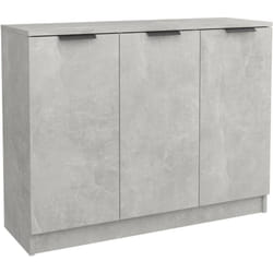 Vidaxl - Buffet Gris béton 90,5x30x70 cm Bois d'ingénierie