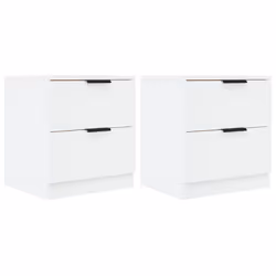 VidaXL 811215, Blanc, Bois, 450 mm, 390 mm, 500 mm, 2 pièce(s)