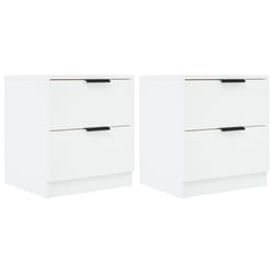 VidaXL 811215 Table de nuit et table de chevet Blanc