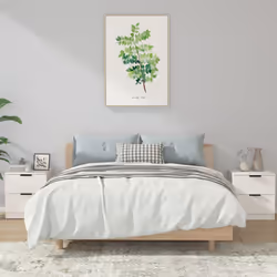 VidaXL 811215 Table de nuit et table de chevet Blanc