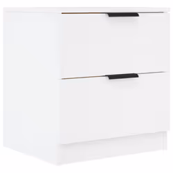 VidaXL 811215 Table de nuit et table de chevet Blanc