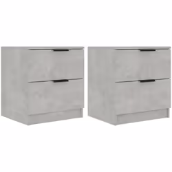 VidaXL 811223, Couleur du béton, Bois, 450 mm, 390 mm, 500 mm, 2 pièce(s)