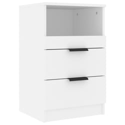 VidaXL 811232 Table de nuit et table de chevet Blanc