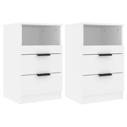 VidaXL 811233 Table de nuit et table de chevet Blanc