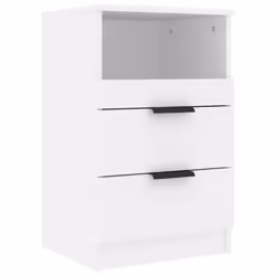 VidaXL 811233 Table de nuit et table de chevet Blanc