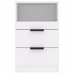 VidaXL 811233 Table de nuit et table de chevet Blanc - Vue supplémentaire 4