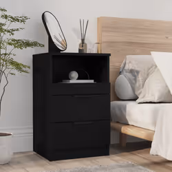 VidaXL 811234 Table de nuit et table de chevet Noir