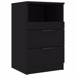 VidaXL 811235 Table de nuit et table de chevet Noir