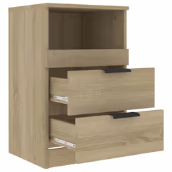 VidaXL 811238 Table de nuit et table de chevet Chêne - Vue supplémentaire 5