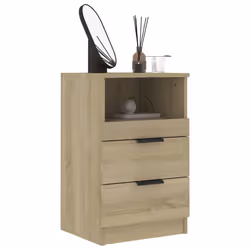 VidaXL 811238 Table de nuit et table de chevet Chêne - Vue supplémentaire 7