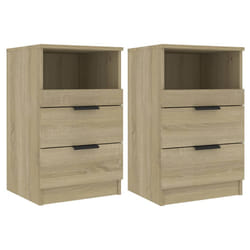 VidaXL 811239 Table de nuit et table de chevet Chêne